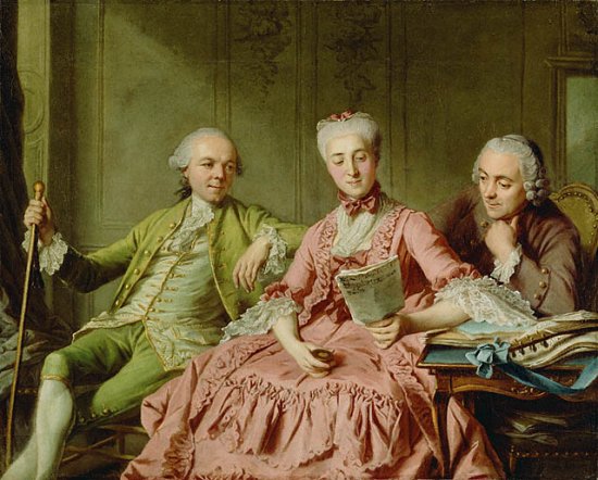 Jacques Charlier Presumed Portrait of the Duc de Choiseul and Two Companions